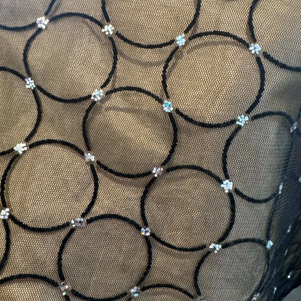 Jane Copeland Girls Black Formal Dress | Tulle Skirt & Rhinestones - Picture 5 of 8